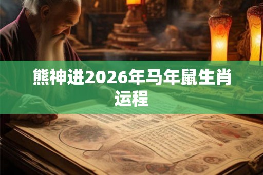 熊神进2026年马年鼠生肖运程