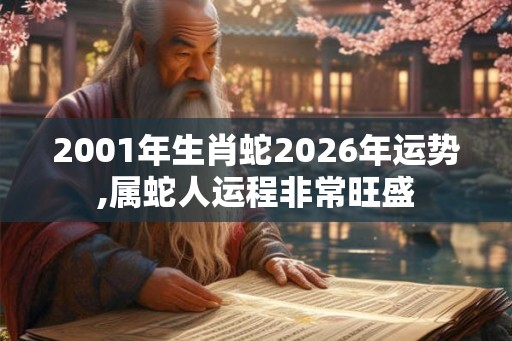 2001年生肖蛇2026年运势,属蛇人运程非常旺盛