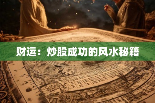 财运：炒股成功的风水秘籍