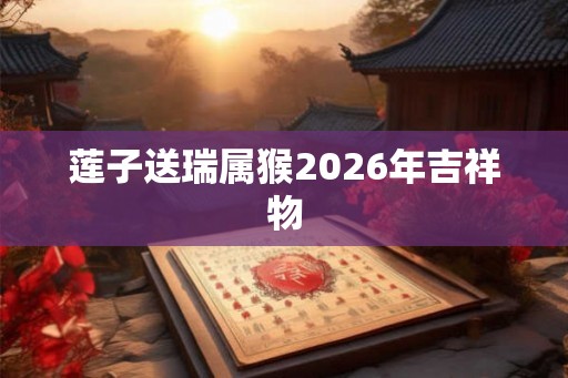 莲子送瑞属猴2026年吉祥物