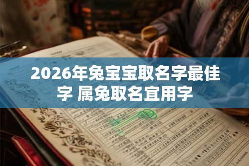 2026年兔宝宝取名字最佳字 属兔取名宜用字