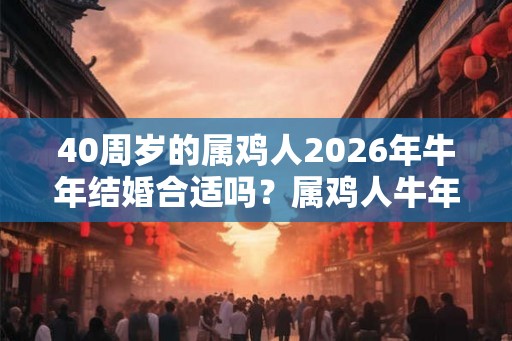 40周岁的属鸡人2026年牛年结婚合适吗?属鸡人牛年感情运势如何? 40周岁的属鸡人2026年牛年结婚合适吗?属鸡人牛年感情运势如何?
