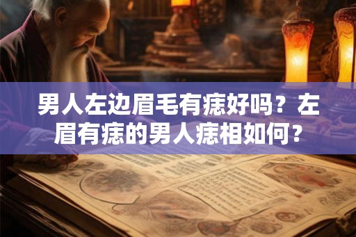 男人左边眉毛有痣好吗？左眉有痣的男人痣相如何？