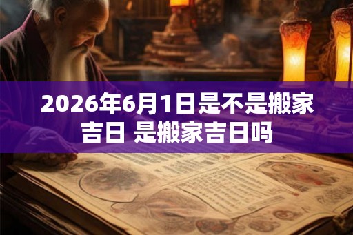 2026年6月1日是不是搬家吉日 是搬家吉日吗