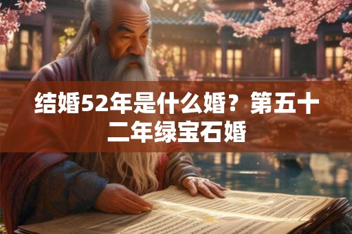 结婚52年是什么婚？第五十二年绿宝石婚