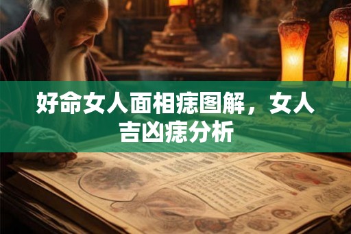 好命女人面相痣图解，女人吉凶痣分析
