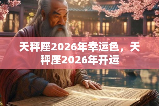天秤座2026年幸运色,天秤座2026年开运 天秤座2026年幸运色,天秤座2026年开运
