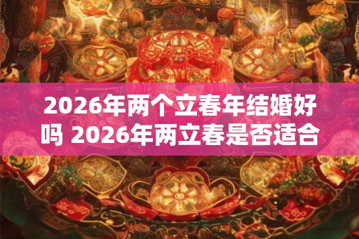 2026年两个立春年结婚好吗 2026年两立春是否适合结婚
