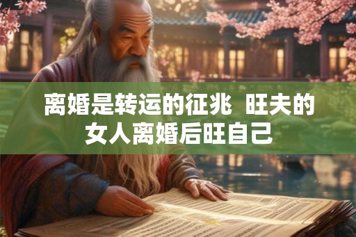 离婚是转运的征兆  旺夫的女人离婚后旺自己