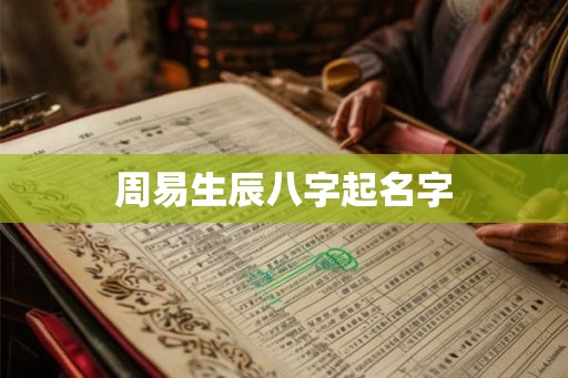 周易生辰八字起名字