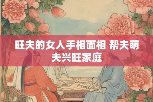 旺夫的女人手相面相 帮夫萌夫兴旺家庭