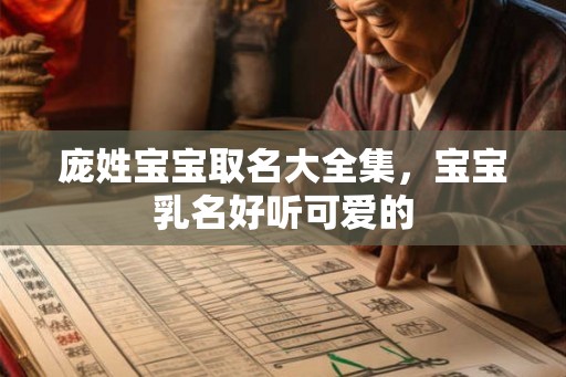 庞姓宝宝取名大全集，宝宝乳名好听可爱的
