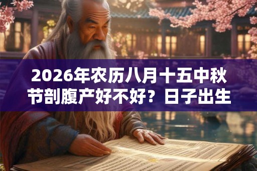 2026年农历八月十五中秋节剖腹产好不好？日子出生宝宝命运？