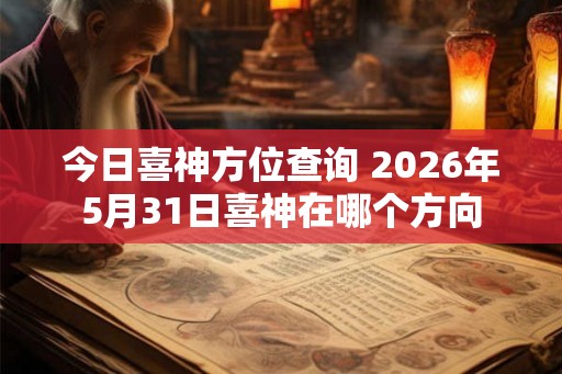 今日喜神方位查询 2026年5月31日喜神在哪个方向
