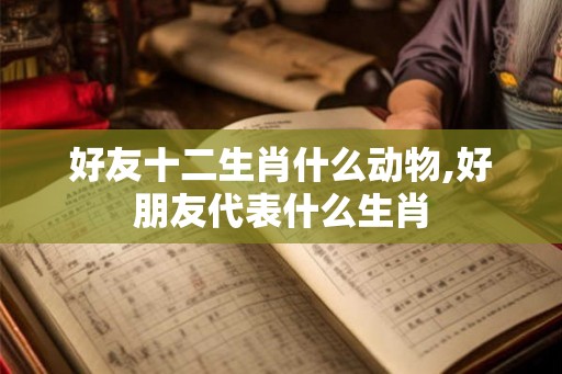 好友十二生肖什么动物,好朋友代表什么生肖