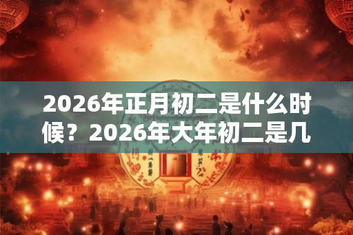 2026年正月初二是什么时候？2026年大年初二是几号？