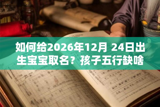 如何给2026年12月 24日出生宝宝取名？孩子五行缺啥？