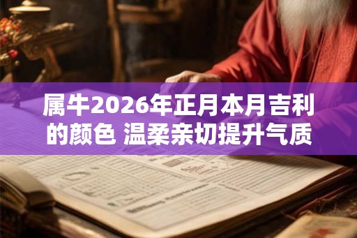 属牛2026年正月本月吉利的颜色 温柔亲切提升气质
