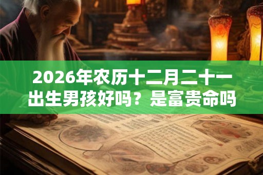 2026年农历十二月二十一出生男孩好吗？是富贵命吗？