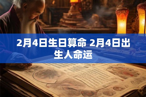 2月4日生日算命 2月4日出生人命运