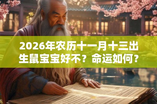 2026年农历十一月十三出生鼠宝宝好不？命运如何？