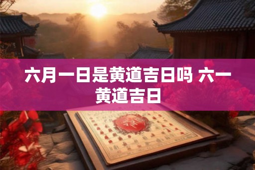 六月一日是黄道吉日吗 六一黄道吉日