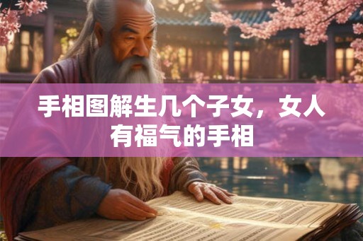 手相图解生几个子女，女人有福气的手相