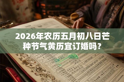 2026年农历五月初八日芒种节气黄历宜订婚吗？
