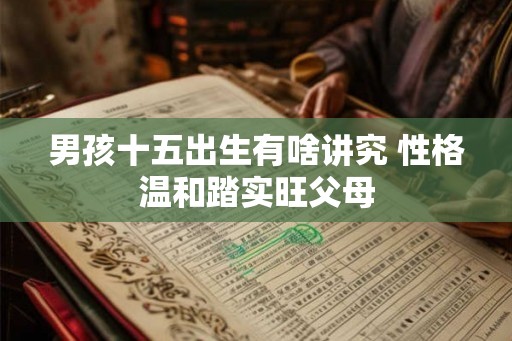 男孩十五出生有啥讲究 性格温和踏实旺父母