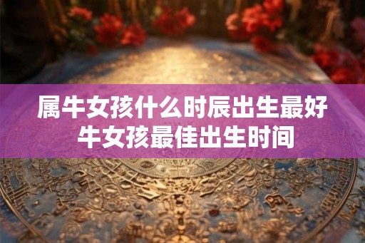 属牛女孩什么时辰出生最好 牛女孩最佳出生时间