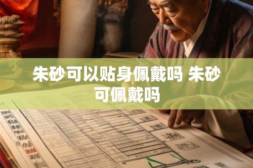 朱砂可以贴身佩戴吗 朱砂可佩戴吗