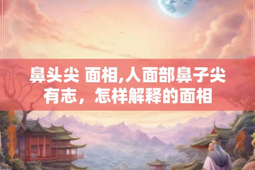 鼻头尖 面相,人面部鼻子尖有志，怎样解释的面相