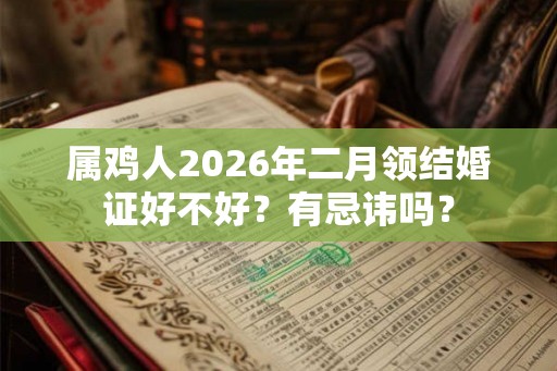属鸡人2026年二月领结婚证好不好？有忌讳吗？