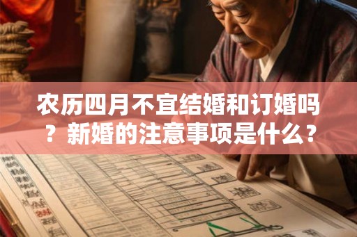 农历四月不宜结婚和订婚吗？新婚的注意事项是什么？