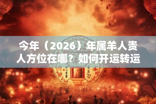 今年（2026）年属羊人贵人方位在哪？如何开运转运？