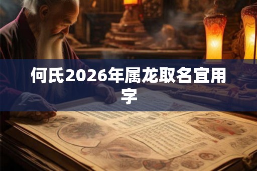何氏2026年属龙取名宜用字