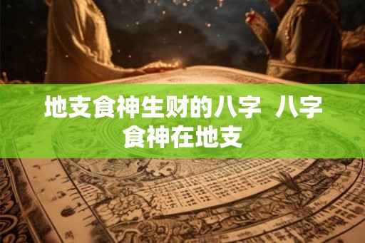 地支食神生财的八字  八字食神在地支