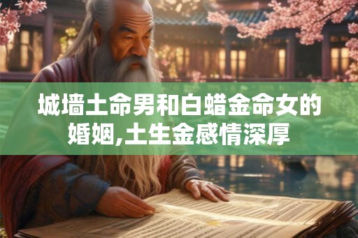 城墙土命男和白蜡金命女的婚姻,土生金感情深厚