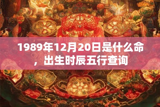 1989年12月20日是什么命，出生时辰五行查询