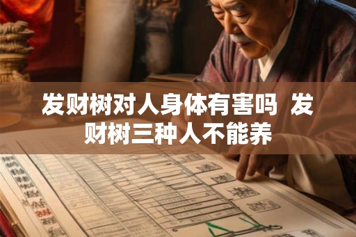 发财树对人身体有害吗  发财树三种人不能养