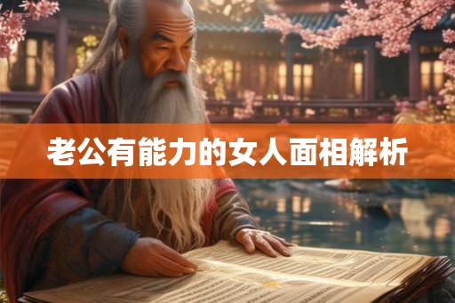 老公有能力的女人面相解析
