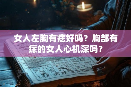 女人左胸有痣好吗？胸部有痣的女人心机深吗？