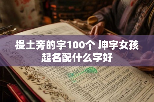 提土旁的字100个 坤字女孩起名配什么字好