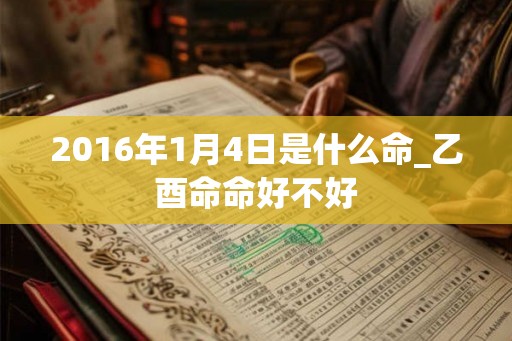 2016年1月4日是什么命_乙酉命命好不好 2016年1月4日是什么命_乙酉命命好不好