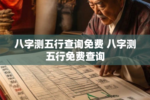 八字测五行查询免费 八字测五行免费查询 八字测五行查询免费 八字测五行免费查询