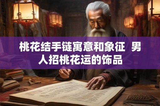 桃花结手链寓意和象征  男人招桃花运的饰品