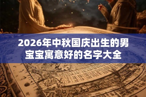 2026年中秋国庆出生的男宝宝寓意好的名字大全 2026年中秋国庆出生的男宝宝寓意好的名字大全