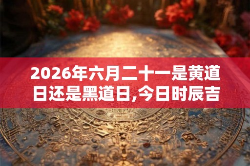 2026年六月二十一是黄道日还是黑道日,今日时辰吉凶查询