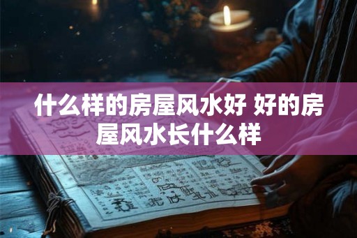 什么样的房屋风水好 好的房屋风水长什么样