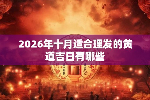 2026年十月适合理发的黄道吉日有哪些